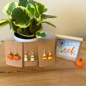 Fall Halloween Earring Set NEW Handmade